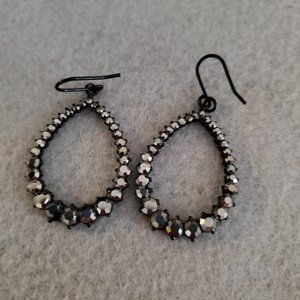 3for$12 Black Sparkle Earrings